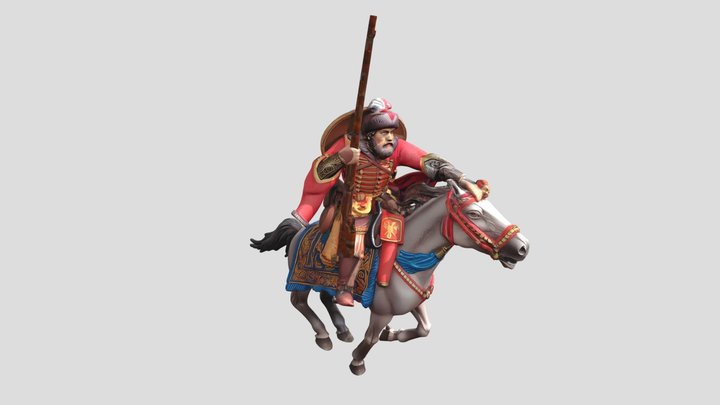 Стрелец всадник 17 века – Modèle 3D gratuit STL
