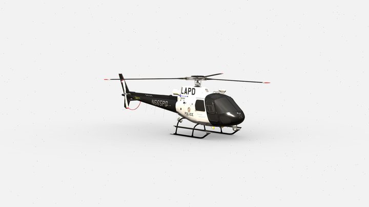 3d model Eurocopter AS-350 3 3D Model