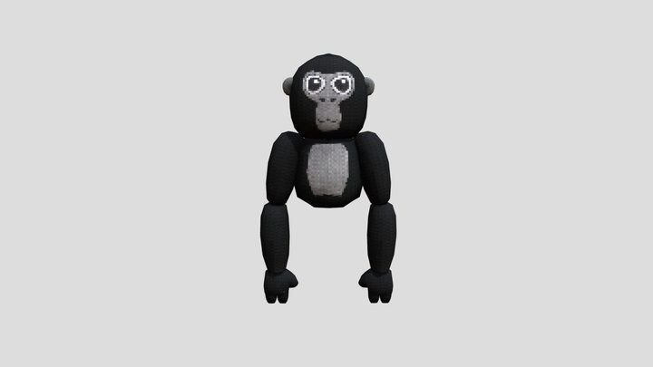 Gorilla Tag Plush Rigged No Cosmetics 3D Model