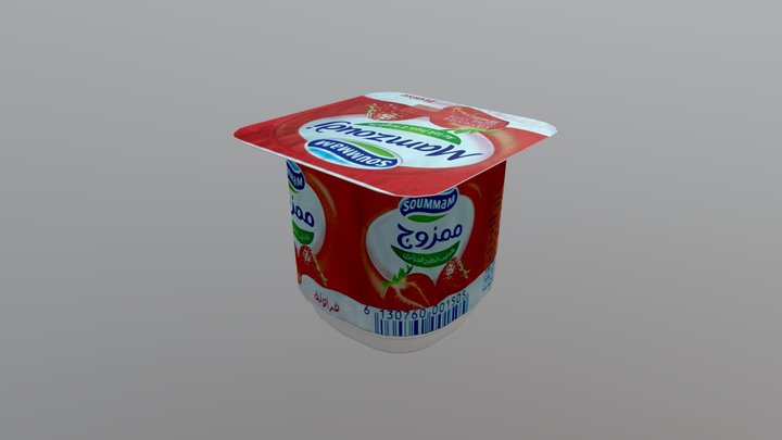 Yogurt_Mamzouj_Fraise 3D Model
