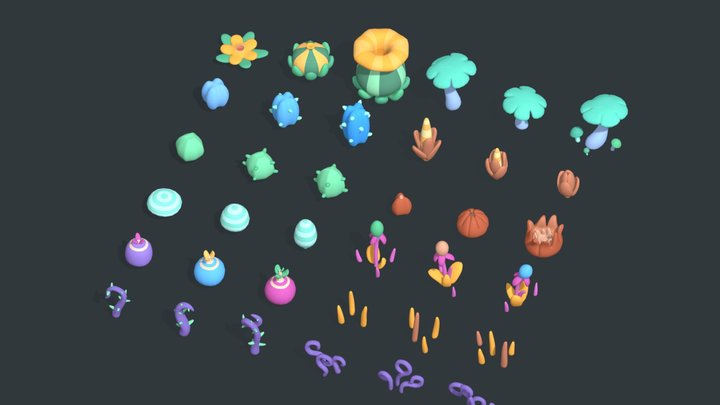 Over Growth - Animation Asset, an Environmental 3D Model by Polydactyl (Thumbnail 1 of 4)