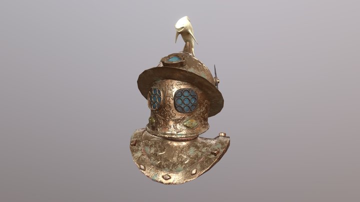 Minoan Inspired Helmet 3D Model