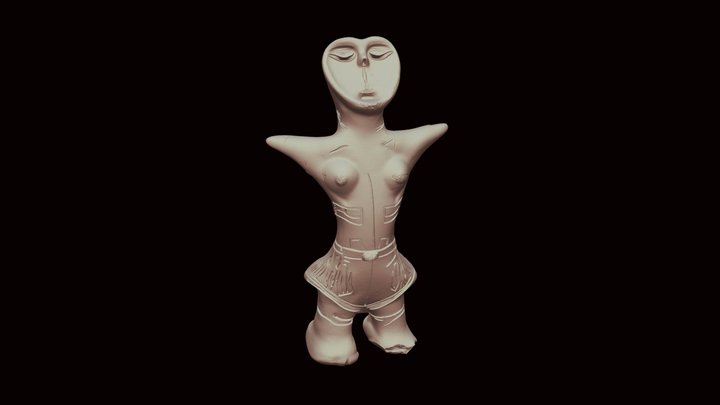 始祖女神像1536P_1 3D Model