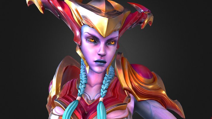 Shyvana Bust 3D Model