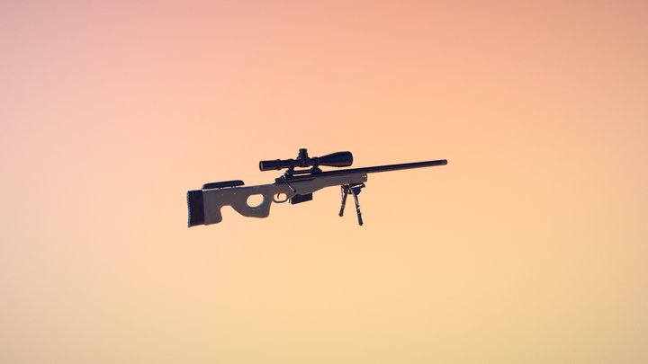 Used Sniper-Rifle 3D Model