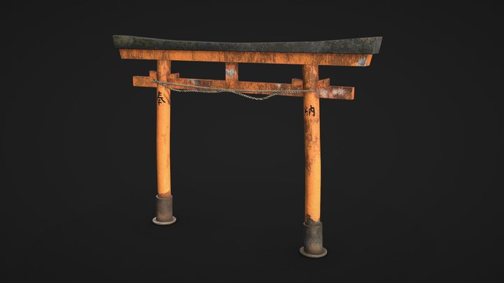 Torii Arch 3D Model