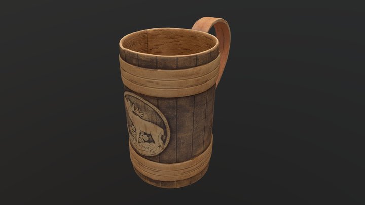 Wooden Cup — Free 3D Model