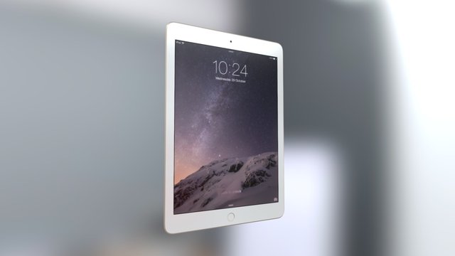 Apple iPad Air 2 3d Model 3D Model