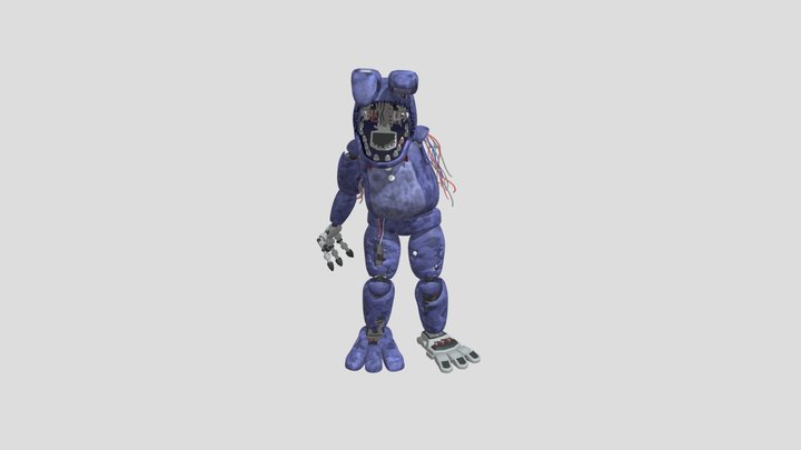 Withered Bonnie the Bunny 3D Model