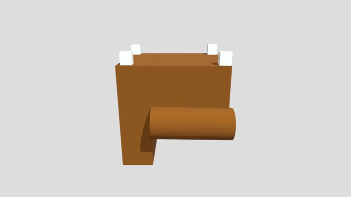 Blender Armchair 3D Model