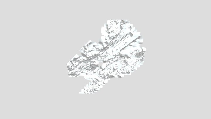Tami Dam Scene Mesh Textured 3D Model