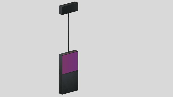 Moving Color Screen 3D Model