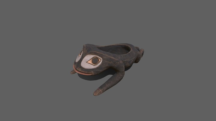 Tlingit Frog Bowl 3D Model