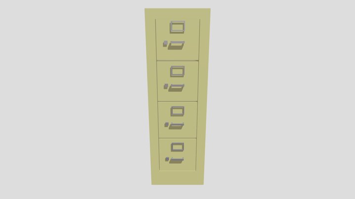 Filing Cabnet 3D Model