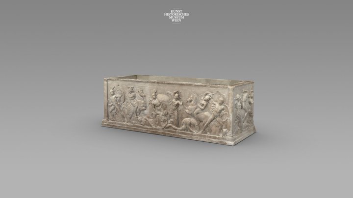 Amazonensarkophag / Greek Sarcophagus 3D Model