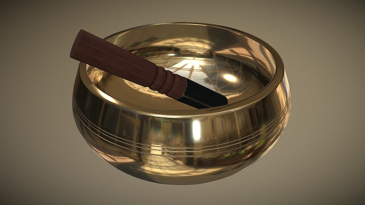 Tibetan Singing Bowl 3D Model