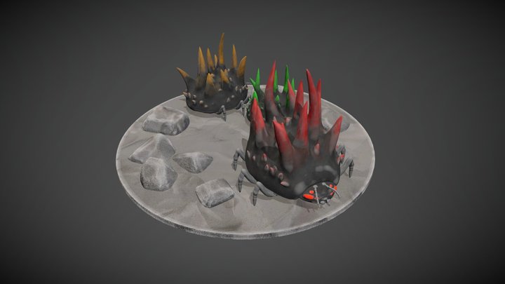 Sharp Bugs 3D Model