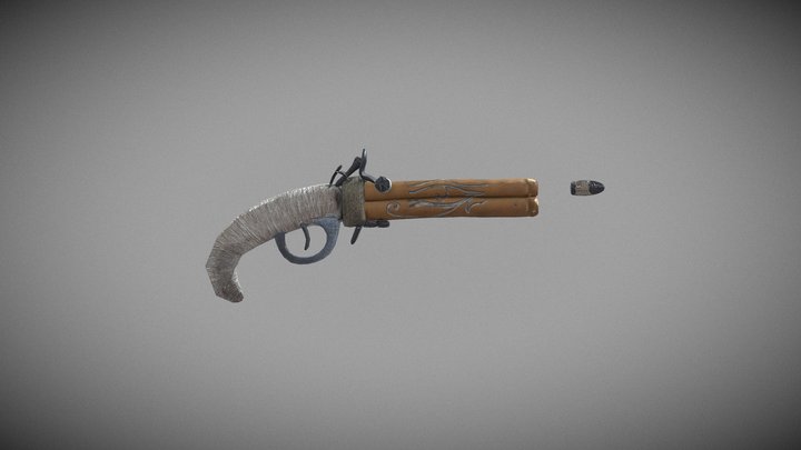 Arma motivo egipcio 3D Model