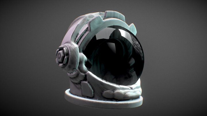 SculptJanuary18 day 16 : Helmet 3D Model