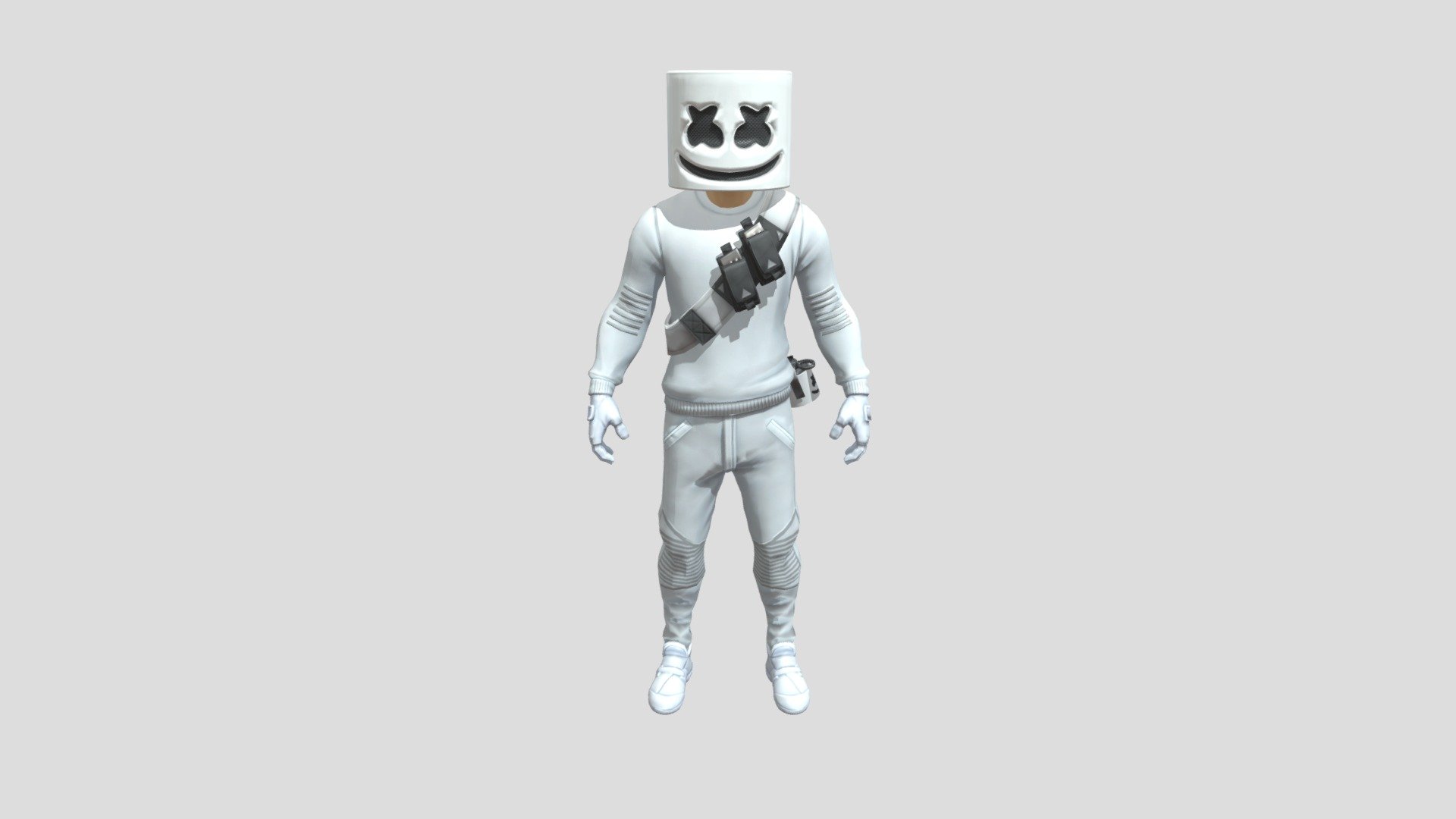 Marshmello (Normal) Download Free 3D model by TheSitthikorn [853388f