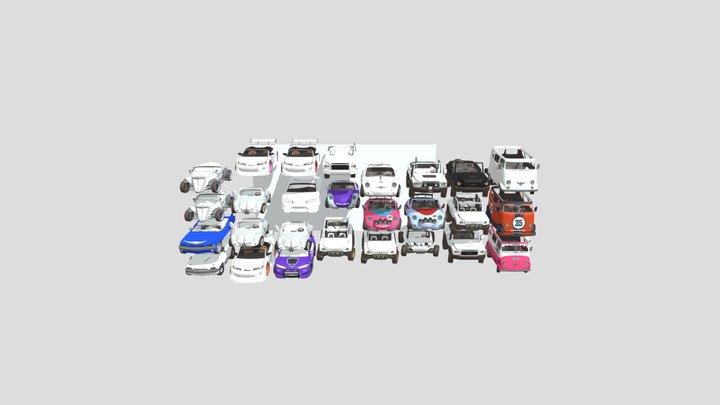MUCH Cars 3D Model