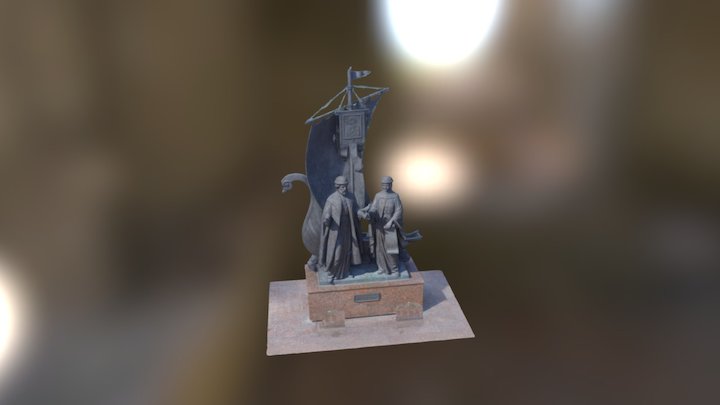 Memorial to st. Peter and Fevronia Muromskie 3D Model