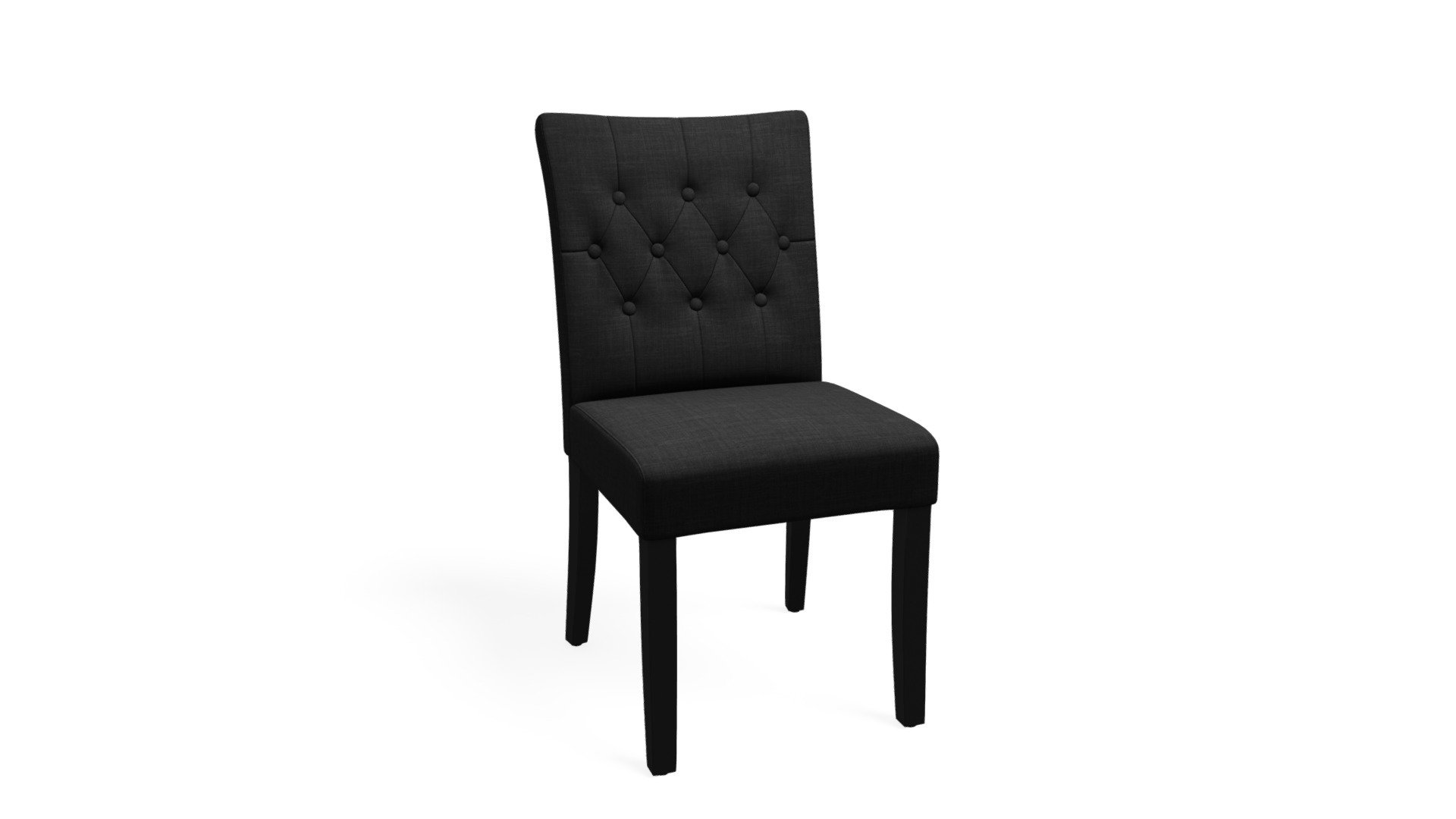 Set of 2 Flynn Dining Chairs, Midnight Black Download Free 3D model