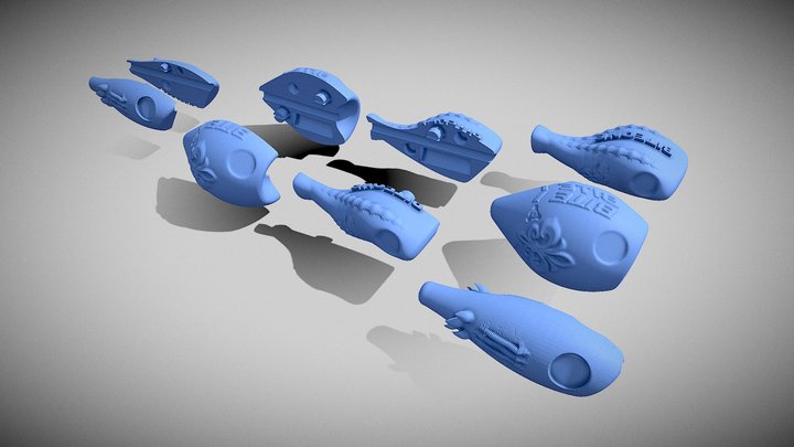 Skitter Lure Design 3D Model