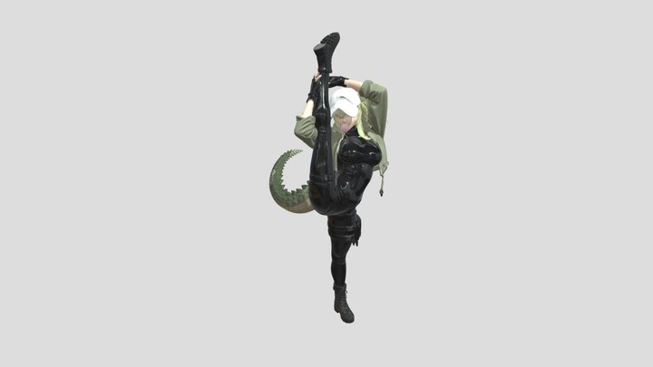 Green flag 3D Model