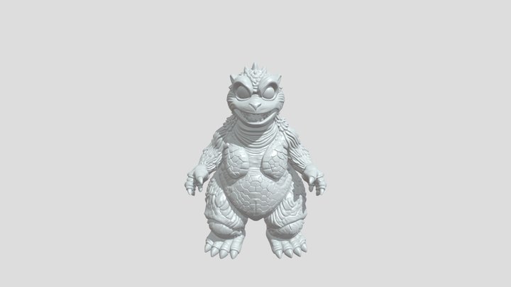 Baby Godzilla-like dinosaur figure