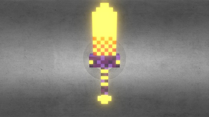 Voxel Sword #2 3D Model