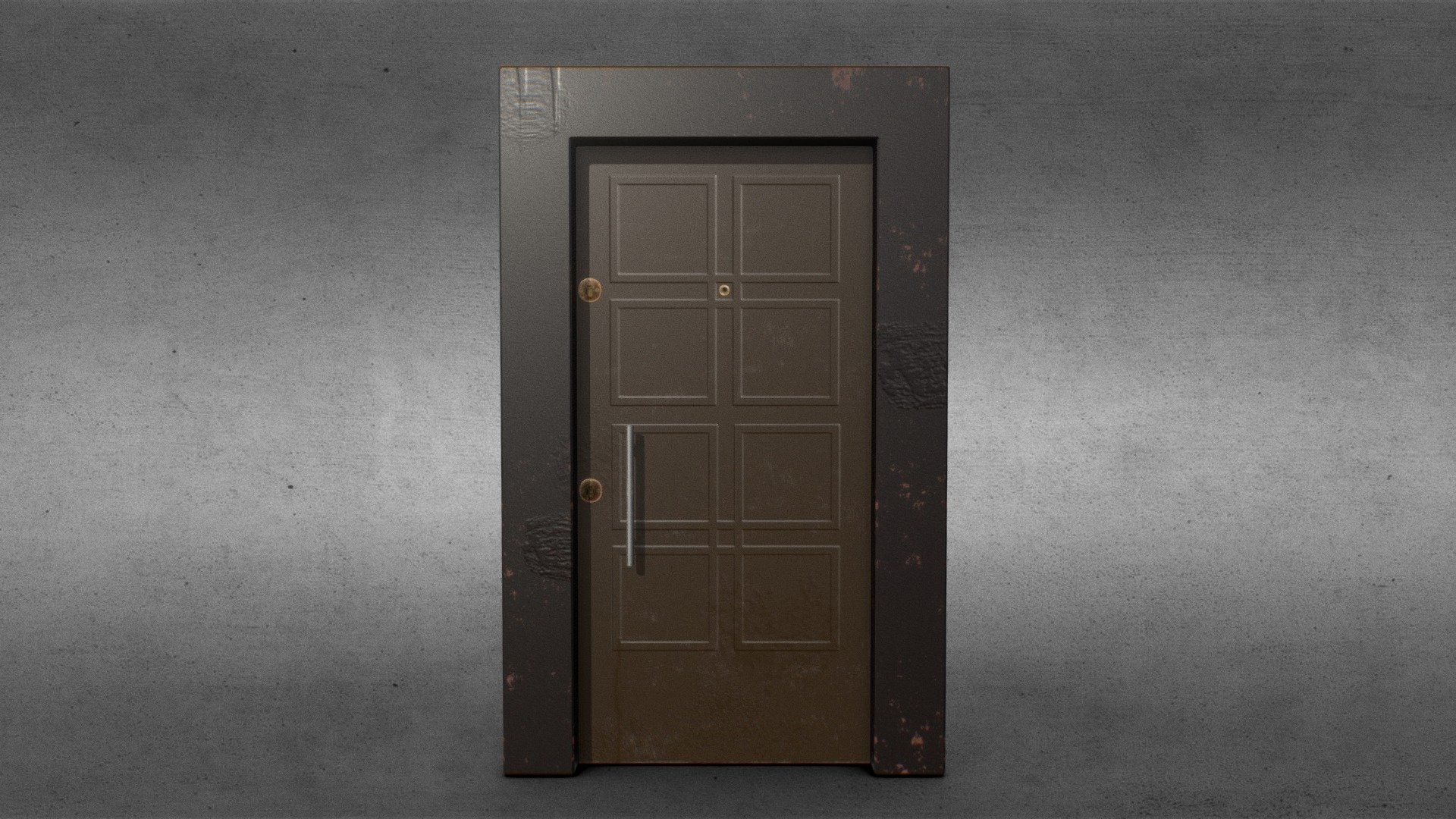 Steel House Door (Rusty)