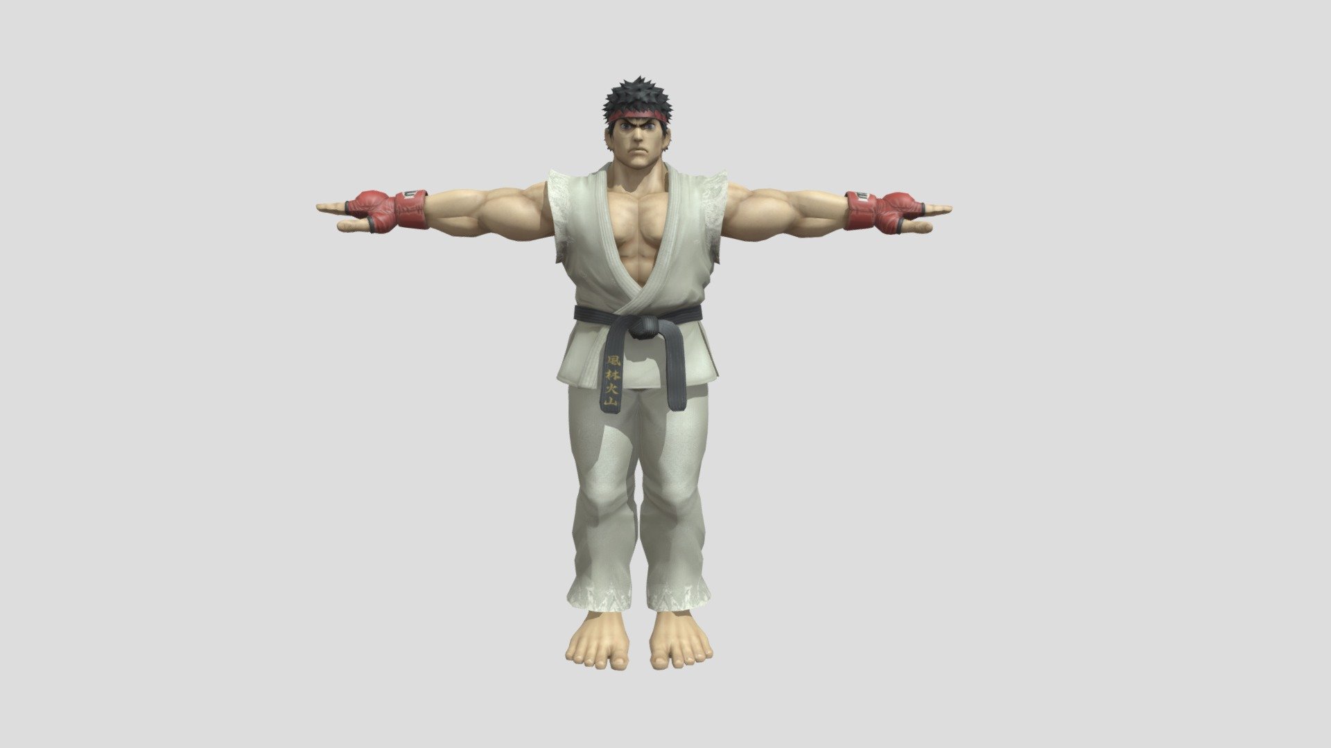 3D model Street Fighter VI - Ryu S2 VR / AR / low-poly