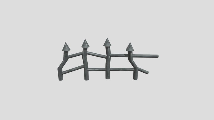 Fence With Attacher 3D Model