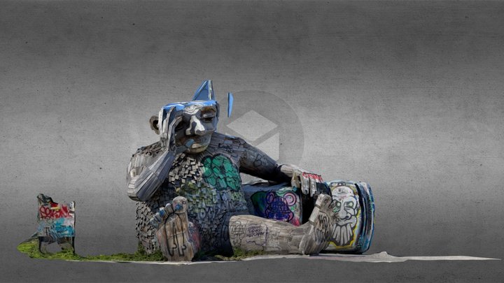 Joen and the Giant Beetle - Wynwood, Miami 3D Model
