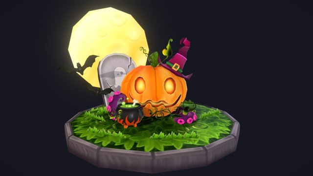 Halloween Pumpkin 3D Model