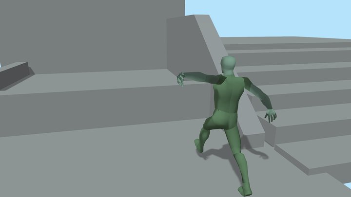 Parkour Animation 3D Model