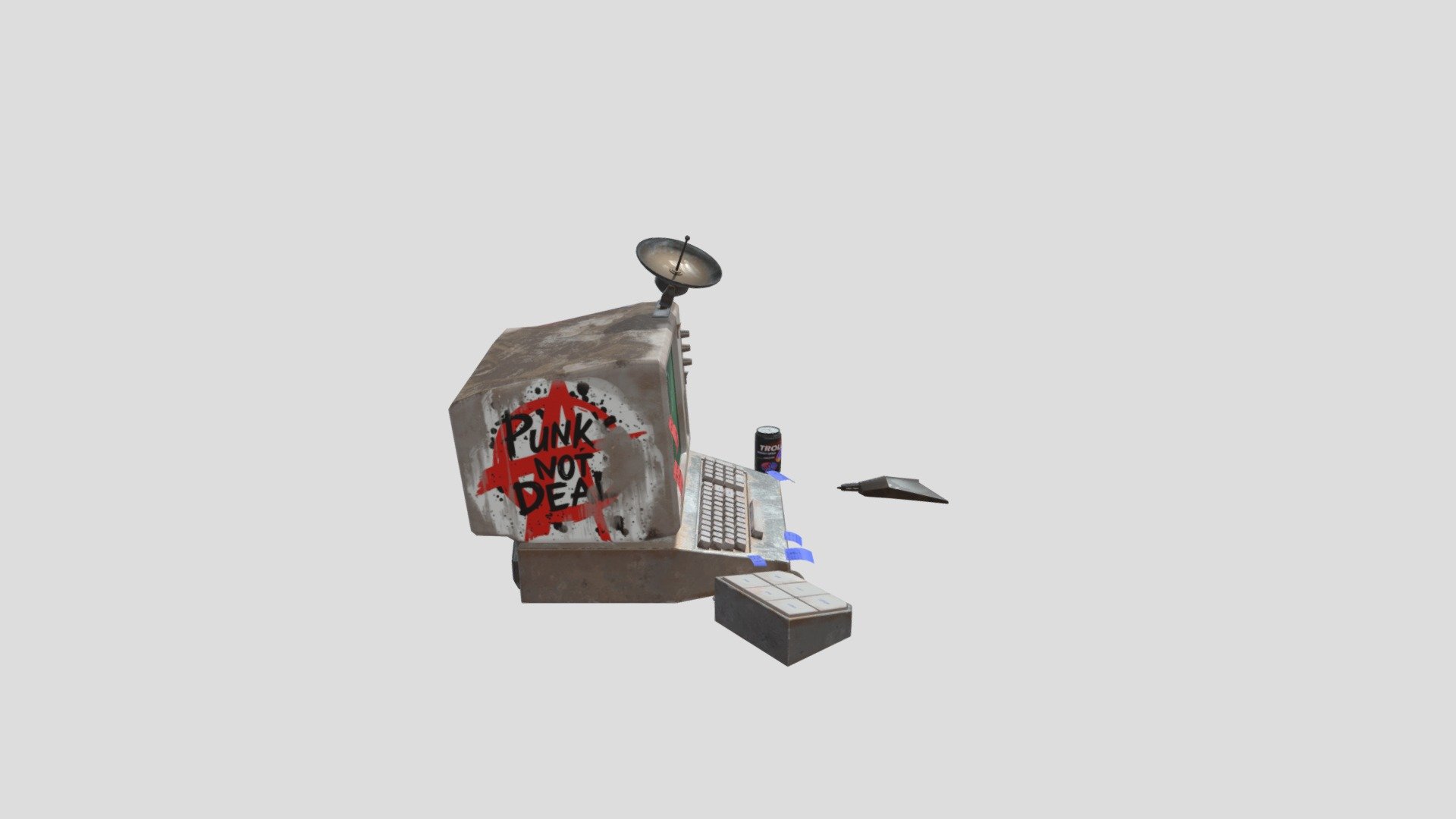 UK_Punk Computer - 3D model by LouisD (@LotuDe) [853ae73] - Sketchfab