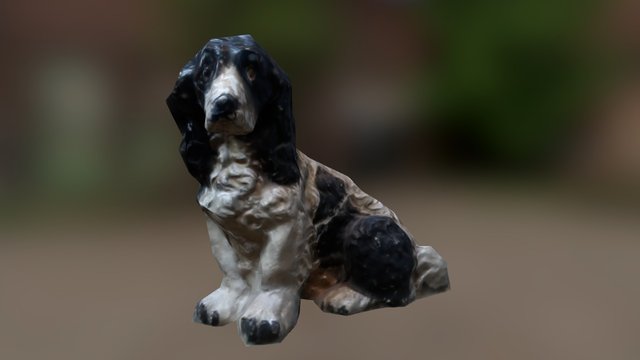 Dog Statue Asset 3D Model