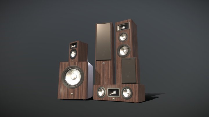 JBL Speaker 5.1 3D Model