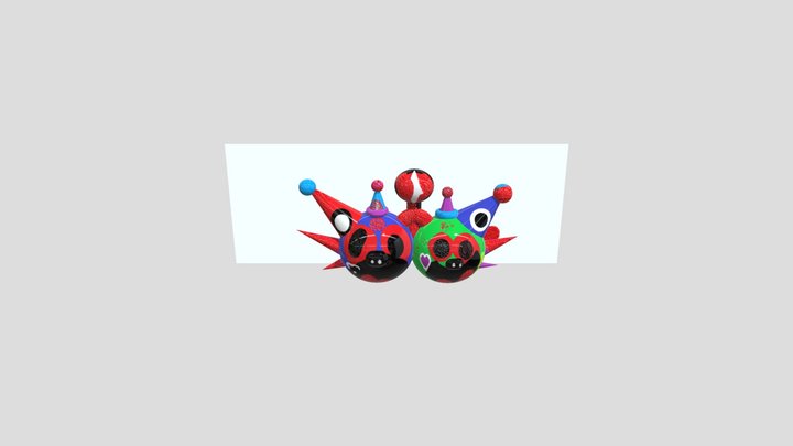 Fopw Fanmade Charcter: Joyful BitterWig 3D Model