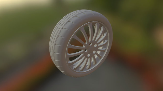 Car Wheel 3D Model