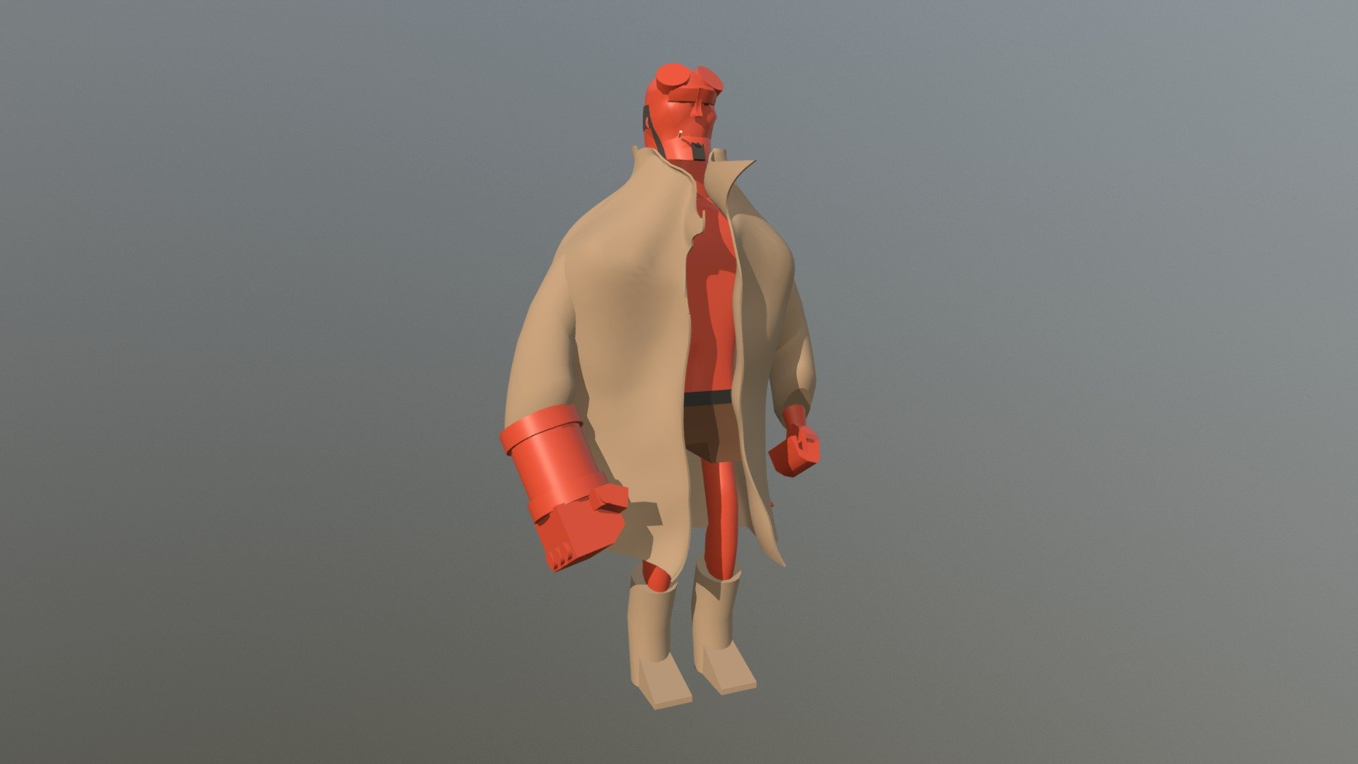 Hellboy - 3D Model By Devonn Wilson (@wilso894) [853f30e] - Sketchfab