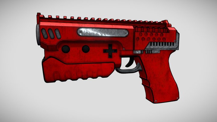 LightGun Borderlands Inspired 3D Model