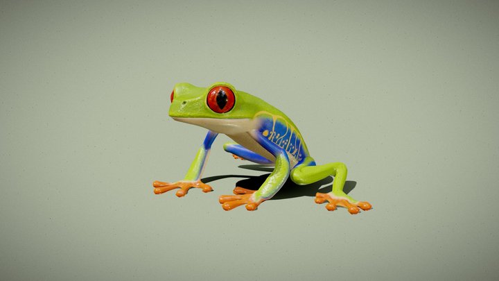 Red Eyed Tree Frog – Gratis 3D-model STL