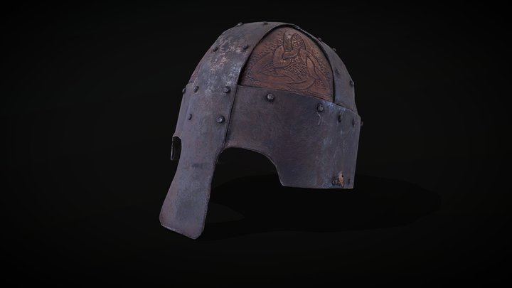 medieval helmet reconstruction 3D Model