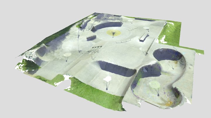 Skatepark Opava 3D Model