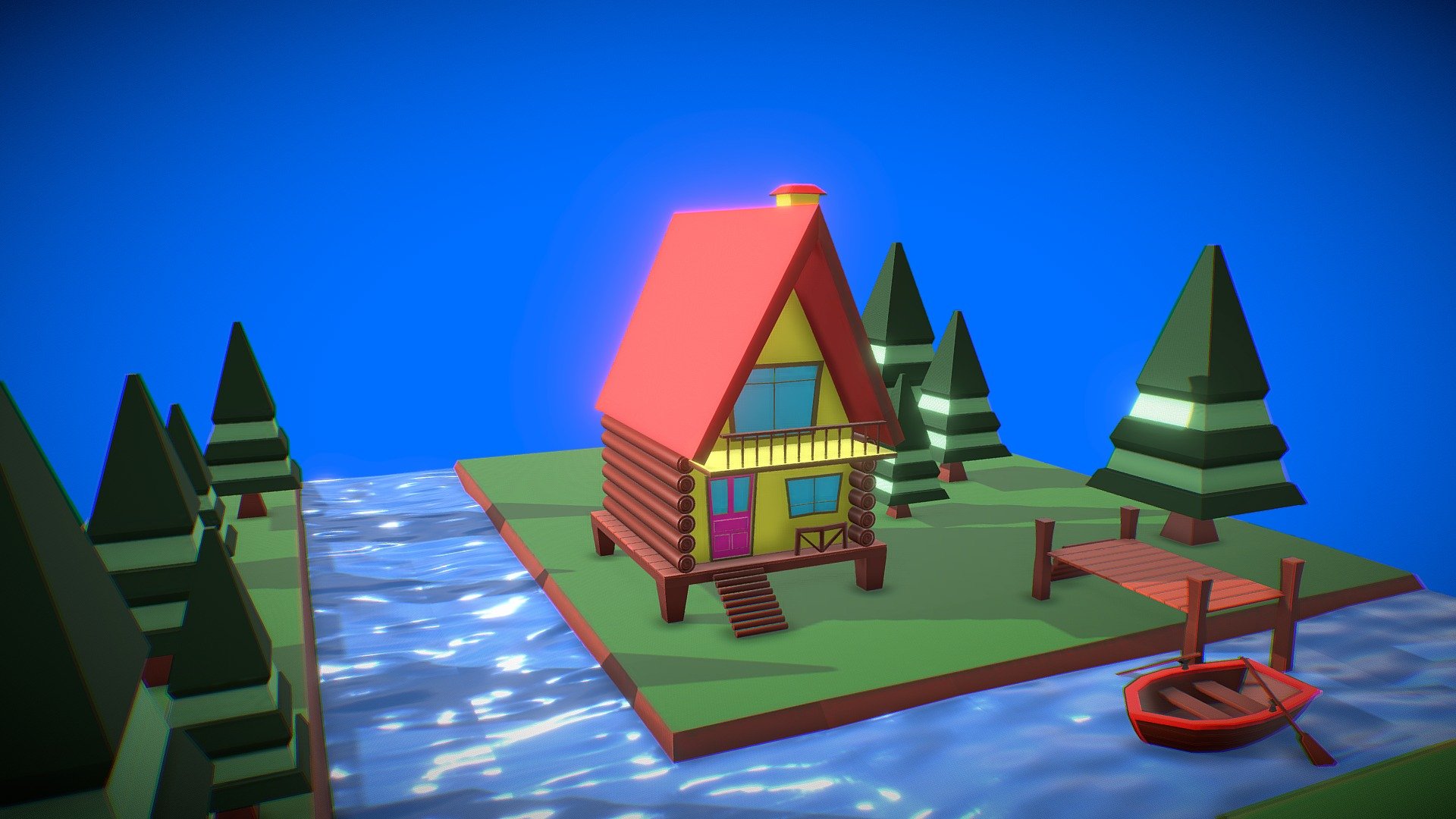 Cottage Low Poly - Buy Royalty Free 3D model by Leilanie (@Meilanie ...