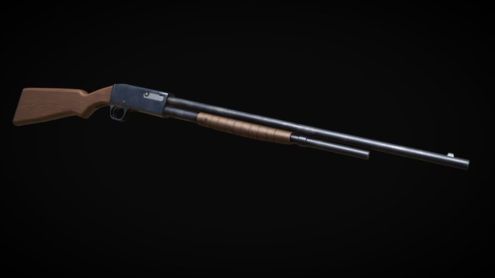 Remington Model 14 3D Model