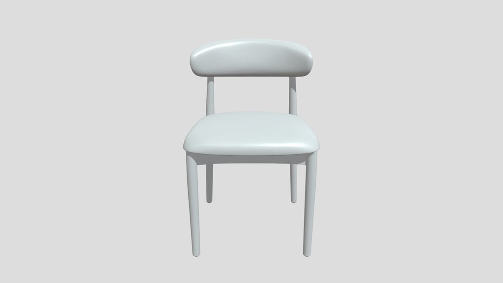 Modern upholstered wooden dining chair
